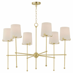 Maxim Huntington 6-Light Chandelier - Satin Brass - 32366WTSBR Maxim Huntington 6-Light Chandelier - Satin Brass - 32366WTSBR