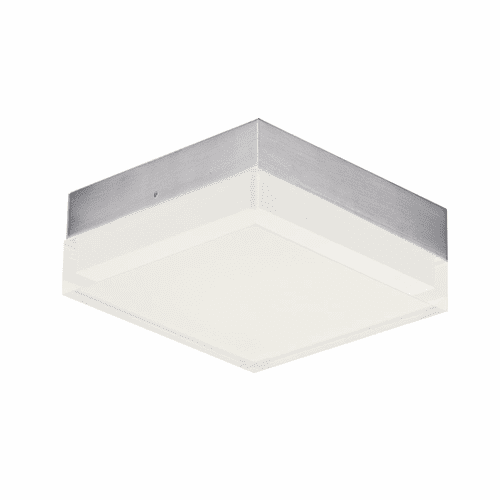 Maxim Illuminaire II 4.5" SQ 12.5W LED Flush Mount Dim - Stn Nickel - 57686CLFTSN