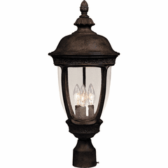 Maxim Knob Hill Cast 3-LT Outdoor Pole/Post Lantern - Sienna - 3461CDSE
