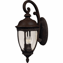 Maxim Knob Hill Cast 3-LT Outdoor Wall Lantern - Sienna - 3464CDSE Maxim Knob Hill Cast 3-LT Outdoor Wall Lantern - Sienna - 3464CDSE