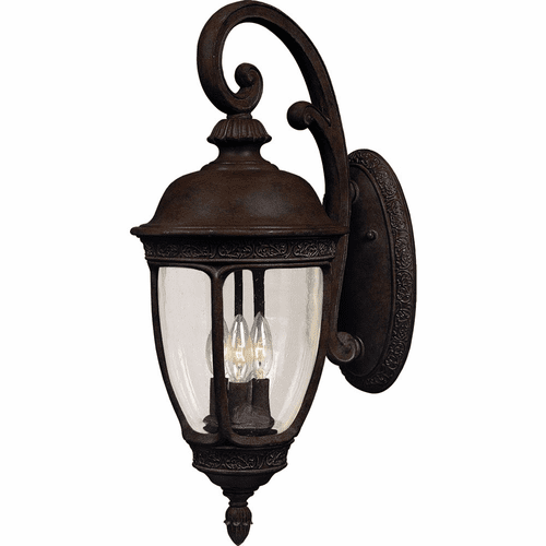 Maxim Knob Hill Cast 3-LT Outdoor Wall Lantern - Sienna - 3465CDSE