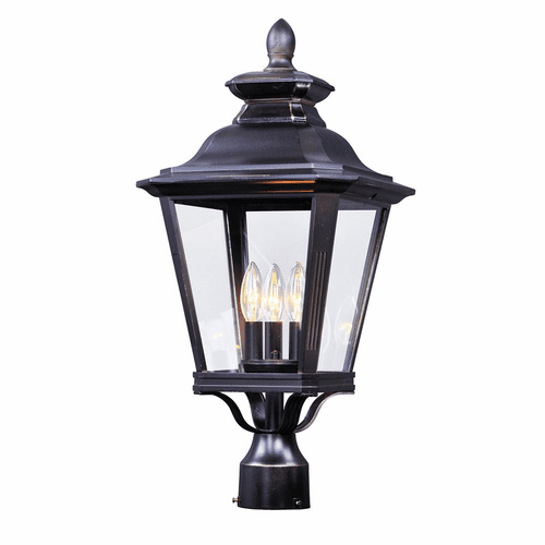 Maxim Knoxville 3-LT Outdoor Post - Bronze - 1131CLBZ