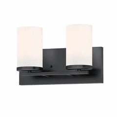 Maxim Lateral 2-Light Bath Vanity - Black - 10282SWBK