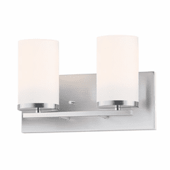 Maxim Lateral 2-Light Bath Vanity - Satin Nickel - 10282SWSN