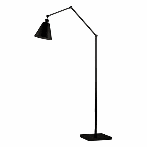 Maxim Library 1-Light Floor Lamp - Black - 12228BK
