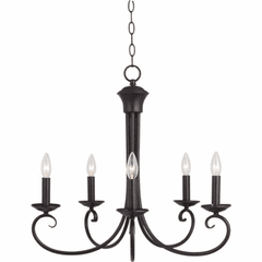 Maxim Loft 5-LT Single-Tier Chandelier - Oil Rubbed Bronze - 70005OI