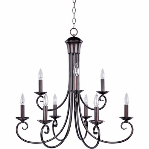 Maxim Loft 9-LT Multi-Tier Chandelier - Oil Rubbed Bronze - 70006OI