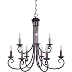 Maxim Loft 9-LT Multi-Tier Chandelier - Oil Rubbed Bronze - 70006OI