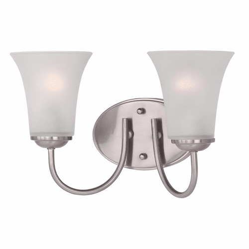 Maxim Logan 2-LT Bath Vanity Light - Satin Nickel - 10052FTSN