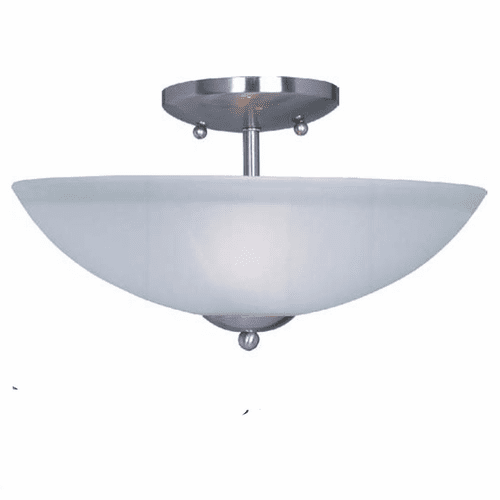 Maxim Logan 2-LT Semi-Flush Mount - Satin Nickel - 10042FTSN