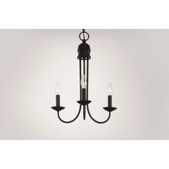 Maxim Logan 3-Light Candle Chandelier - Oil Rubbed Bronze - 10343OI