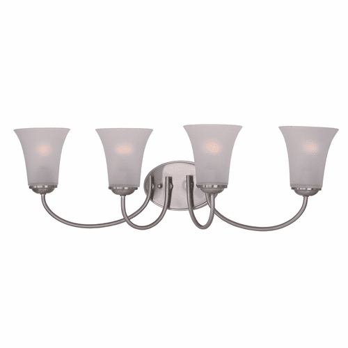 Maxim Logan 4-LT Bath Vanity Light - Satin Nickel - 10054FTSN