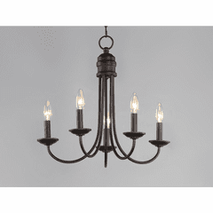 Maxim Logan 5-Light Candle Chandelier - Oil Rubbed Bronze - 10345OI