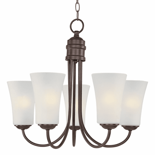 Maxim Logan 5-LT Single-Tier Chandelier - Oil Rubbed Bronze - 10045FTOI