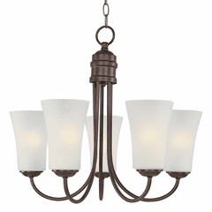 Maxim Logan 5-LT Single-Tier Chandelier - Oil Rubbed Bronze - 10045FTOI