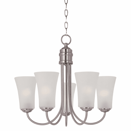 Maxim Logan 5-LT Single-Tier Chandelier - Satin Nickel - 10045FTSN