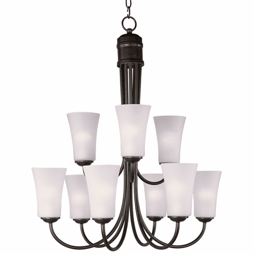 Maxim Logan 9-LT Multi-Tier Chandelier - Oil Rubbed Bronze - 10046FTOI