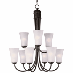 Maxim Logan 9-LT Multi-Tier Chandelier - Oil Rubbed Bronze - 10046FTOI