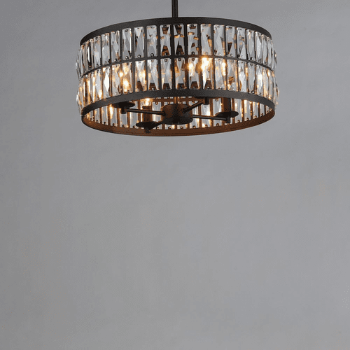 Maxim Madeline 4-Light Pendant - Black - 21815BCBK