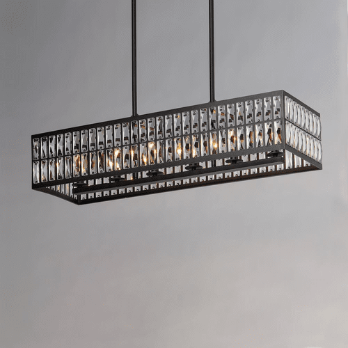 Maxim Madeline 6-Light Linear Pendant - Black - 21817BCBK