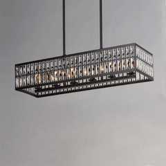 Maxim Madeline 6-Light Linear Pendant - Black - 21817BCBK Maxim Madeline 6-Light Linear Pendant - Black - 21817BCBK