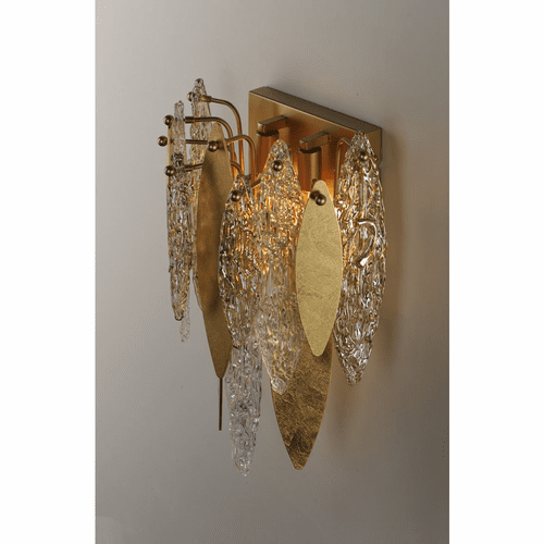 Maxim Majestic 3-Light Wall Sconce - Gold Leaf - 32322CLCMPGL