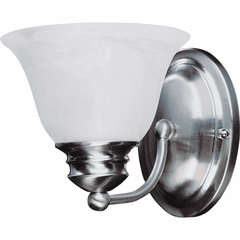 Maxim Malaga 1-LT Wall Sconce - Satin Nickel - 2686MRSN