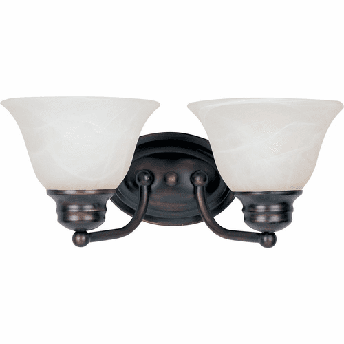 Maxim Malaga 2-LT Bath Vanity Light - Oil Rubbed Bronze - 2687MROI
