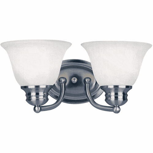 Maxim Malaga 2-LT Bath Vanity Light - Satin Nickel - 2687MRSN
