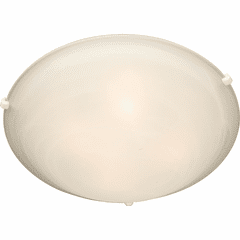 Maxim Malaga 2-LT Flush Mount - White - 2680MRWT
