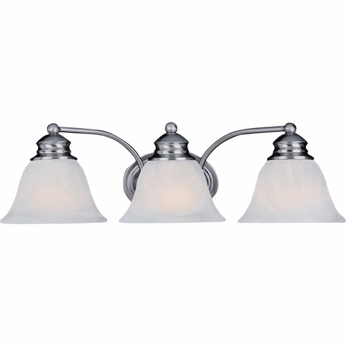 Maxim Malaga 3-LT Bath Vanity Light - Satin Nickel - 2688MRSN