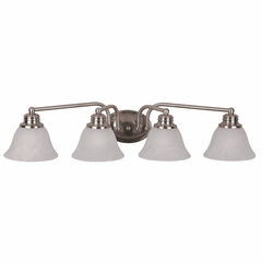 Maxim Malaga 4-LT Bath Vanity Light - Satin Nickel - 2689FTSN Maxim Malaga 4-LT Bath Vanity Light - Satin Nickel - 2689FTSN