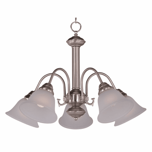 Maxim Malaga 5-LT Chandelier - Satin Nickel - 2698FTSN