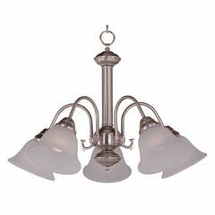 Maxim Malaga 5-LT Chandelier - Satin Nickel - 2698FTSN