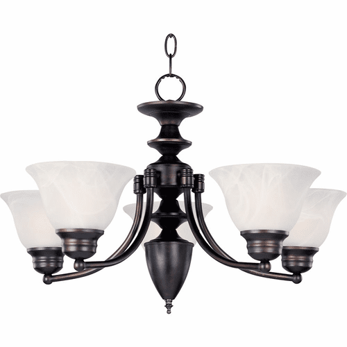 Maxim Malaga 5-LT Single-Tier Chandelier - Oil Rubbed Bronze - 2699MROI