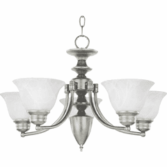 Maxim Malaga 5-LT Single-Tier Chandelier - Satin Nickel - 2699MRSN