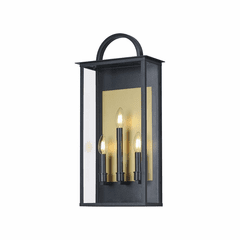 Maxim Manchester Large 3-Light Outdoor Wall Sconce - Black - 30756CLBK Maxim Manchester Large 3-Light Outdoor Wall Sconce - Black - 30756CLBK