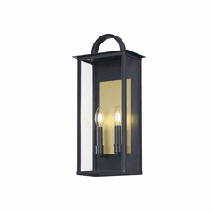 Maxim Manchester Medium 2-Light Outdoor Wall Sconce - Black - 30754CLBK Maxim Manchester Medium 2-Light Outdoor Wall Sconce - Black - 30754CLBK
