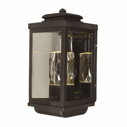 Maxim Mandeville LED 2-LT Outdoor Wall Lantern - Galaxy Black - 53524CLGBK