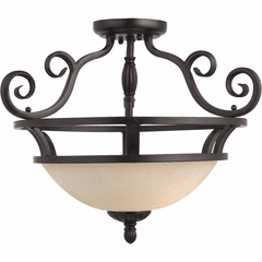 Maxim Manor 2-LT Semi-Flush Mount - Oil Rubbed Bronze - 12201FIOI