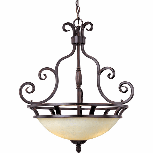 Maxim Manor 3-LT Inverted Bowl Pendant - Oil Rubbed Bronze - 12202FIOI