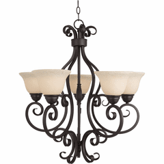 Maxim Manor 5-LT Single-Tier Chandelier - Oil Rubbed Bronze - 12205FIOI