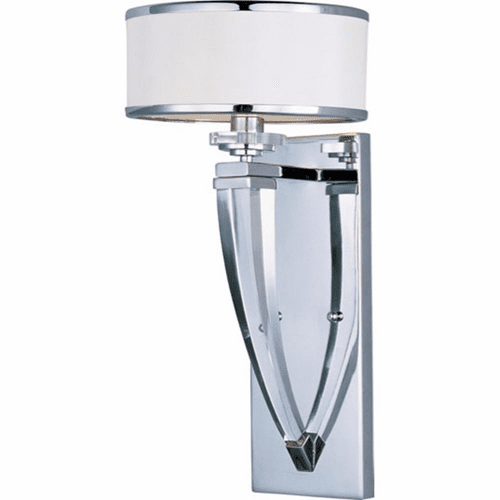 Maxim Metro 1-LT Wall Sconce - Polished Chrome - 39828BCWTPC