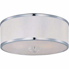 Maxim Metro 3-LT Semi-Flush Mount - Polished Chrome - 39821BCWTPC