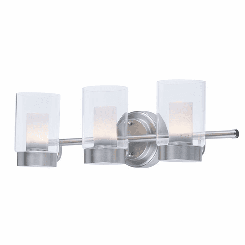 Maxim Mod 3-LT LED Bath Vanity Light - Satin Nickel - 30263CLFTSN