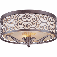 Maxim Mondrian 2-LT Flush Mount - Umber Bronze - 21151WHUB