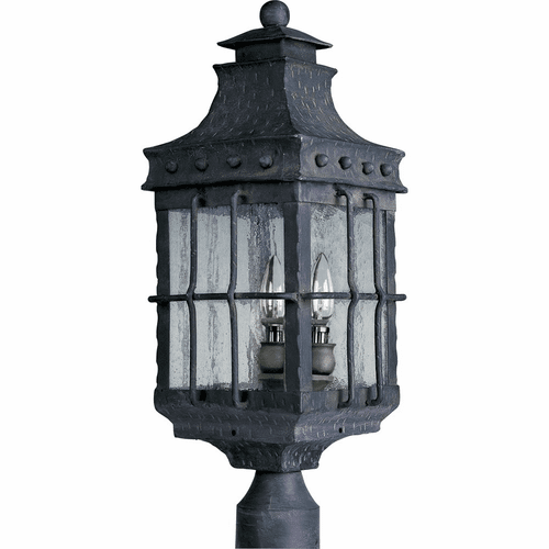 Maxim Nantucket 3-LT Outdoor Pole/Post Lantern - Country Forge - 30080CDCF