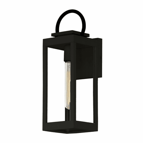 Maxim Nassau Vivex Medium Outdoor Wall Lantern - Black - 40314CLBK