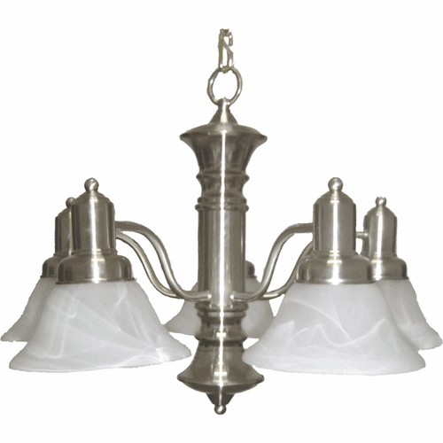 Maxim Newburg 5-LT Chandelier - Satin Nickel - 20325MRSN