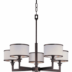 Maxim Nexus 5-LT Single-Tier Chandelier - Oil Rubbed Bronze - 12055WTOI